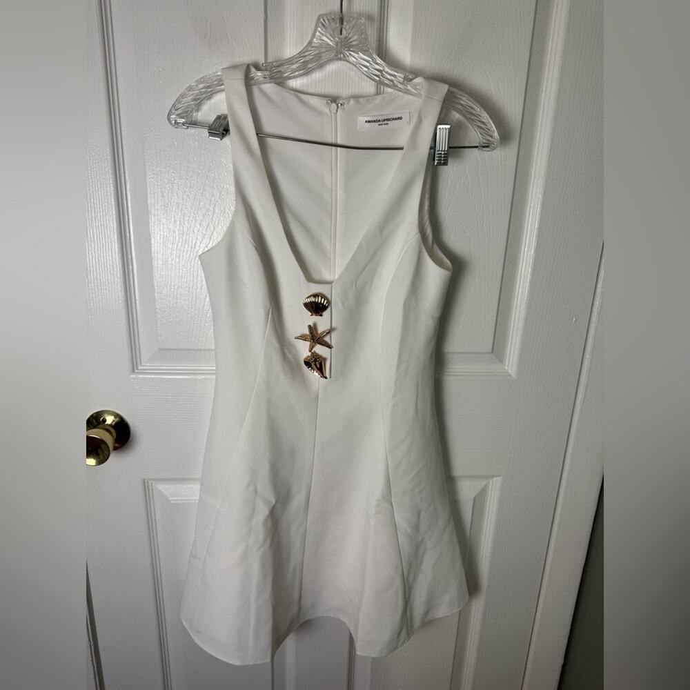 Amanda Uprichard Aries Mini Dress in White S - Picture 2 of 10